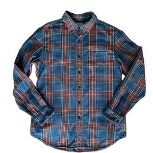 L.L. Bean Men’s Scotch Plaid Flannel Shirt - Traditional Fit Medium 100% Cotton